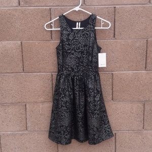 nordstrom soprano black lace fit&flare dress
